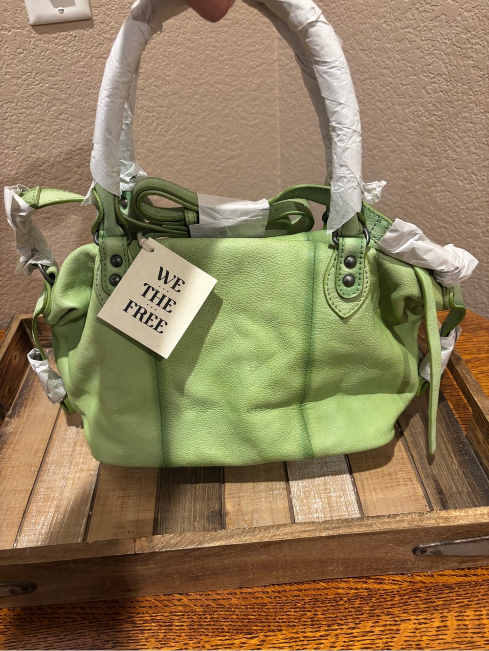 Free People We The Free Baby Emerson Tote Bag | Matcha NWT